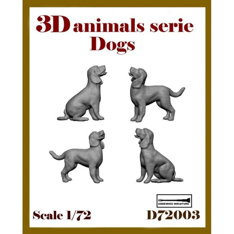 1/72 3D Animal Series - Dogs