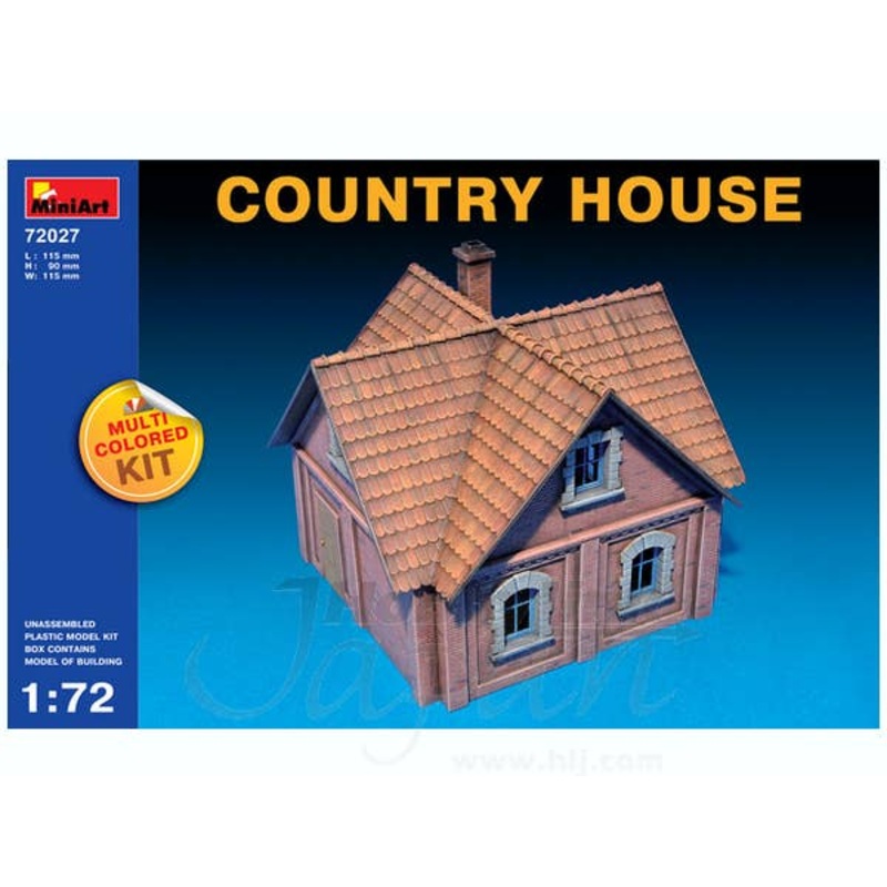 1/72 Country House (Multicolored Kit /4 Color)