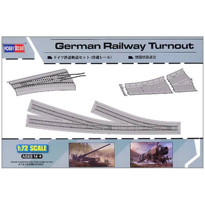 1/72 German Railway Turnout Set