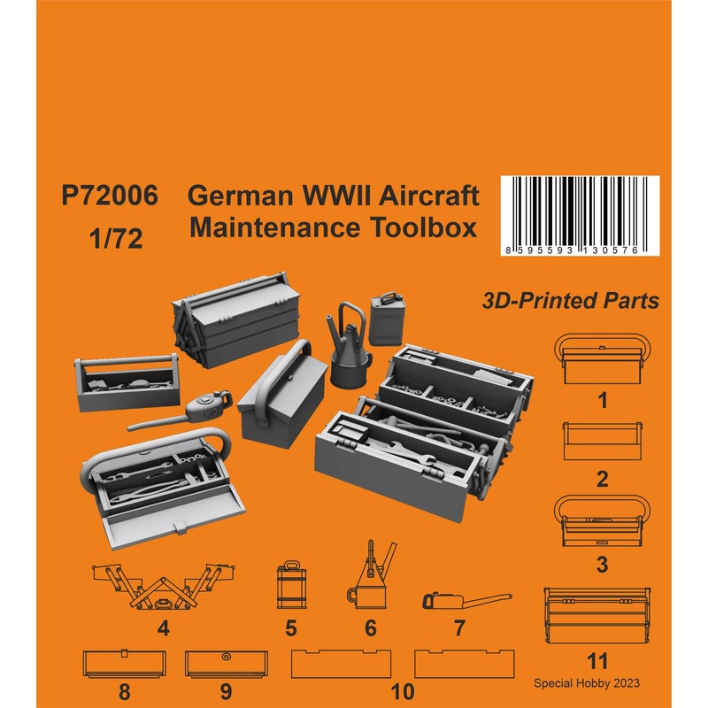 1/72 German WWII Aircraft Maintenance Toolbox