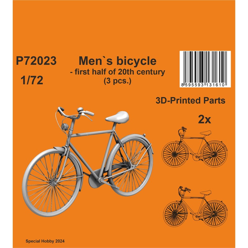 1/72 Men's bicycle - first half of 20th century (3 pcs)