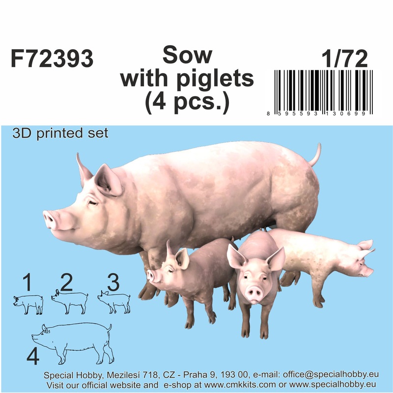 1/72 Sow with piglets