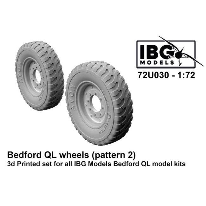 1/72 Tire wheel for Bedford QL (Avon) for IBG (72U030)