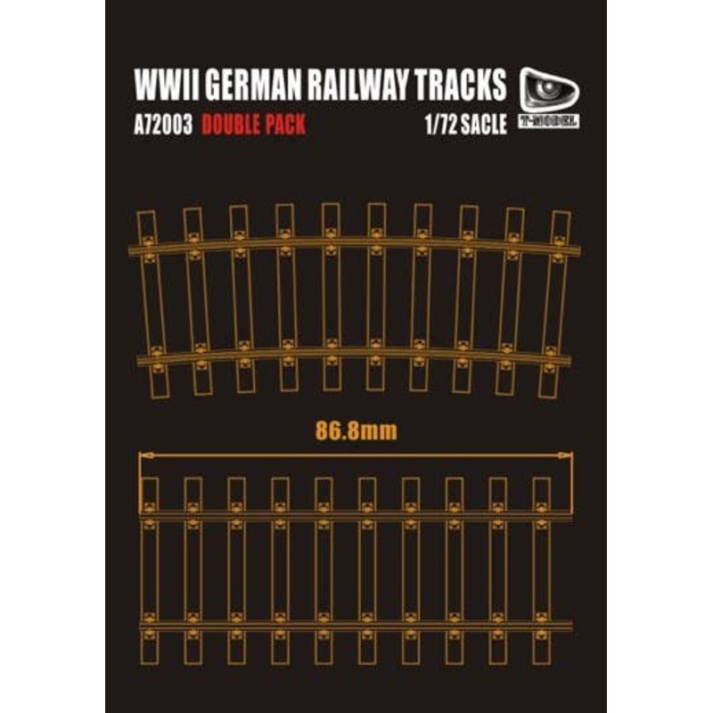 1/72 WWII German Railway Tracks Double Pack