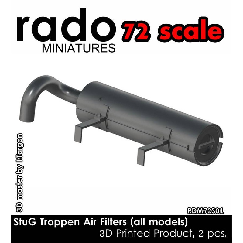 1/72 WWII German StuG III Tropical Air Filter (2 pcs)