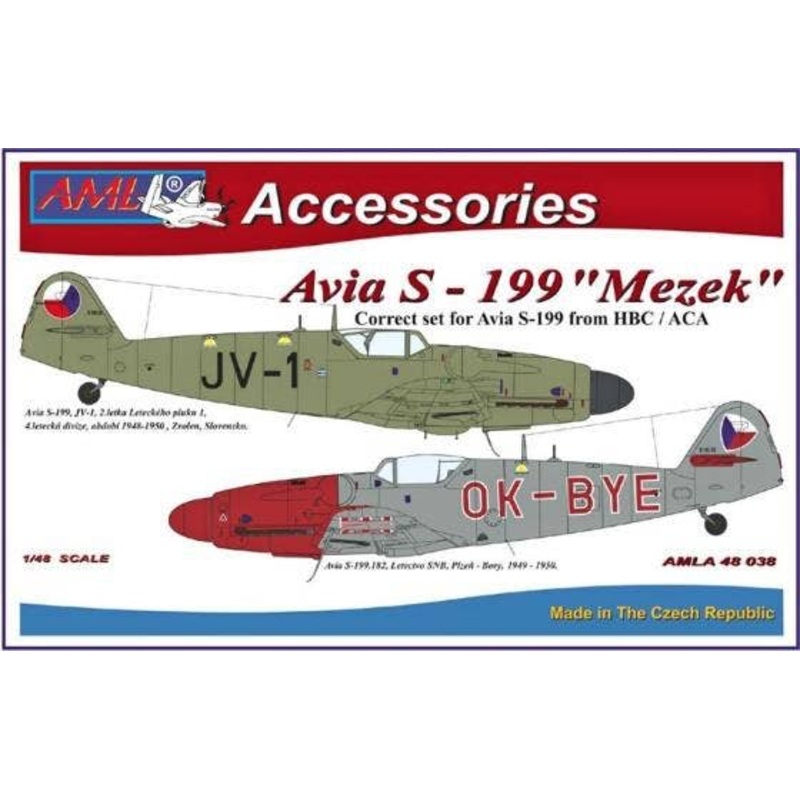 1/48 Avia S-199 Mezek Part II Detail Up Set (for Academy/Hobbycraft)