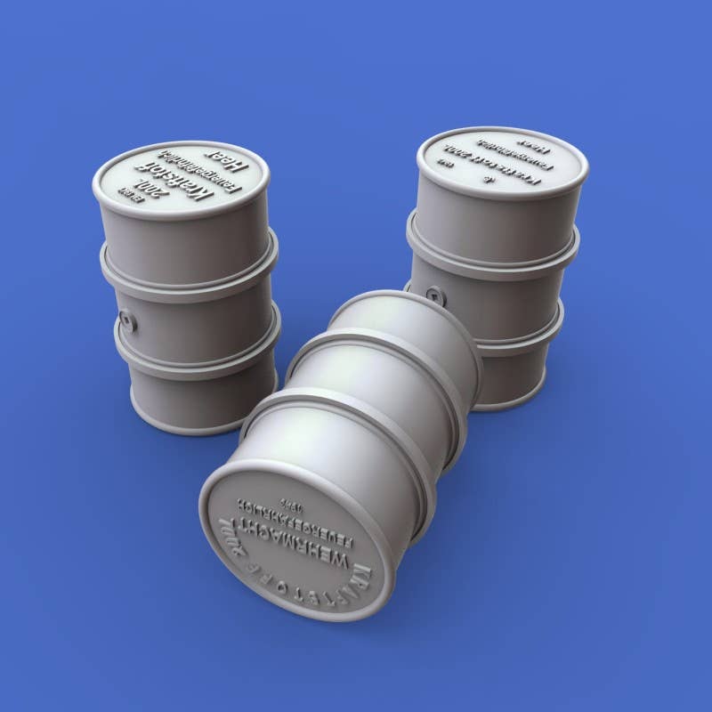 1/48 German fuel drums - WWII (15 pieces)