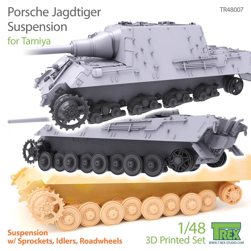 1/48 WW.II German Jagdtiger Porsche Type Suspension Remodeling Set (for Tamiya)