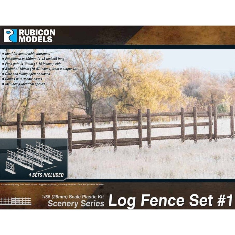 1/56 Log Fence Set