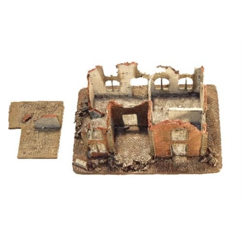 1/56 Villa Destroyed (with Removable Floor Section)