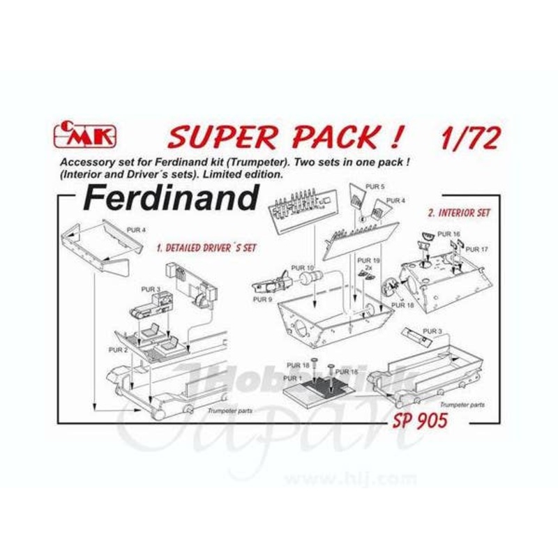 1/72 Super Pack Ferdinand for Trumpeter