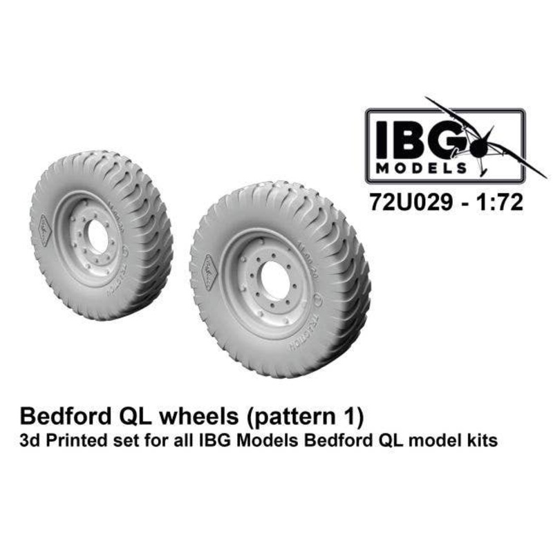 1/72 Tire wheel for Bedford QL (Goodyear) for IBG (72U029)