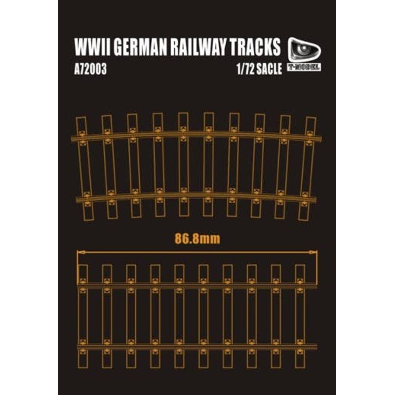 1/72 WWII German Railway Tracks