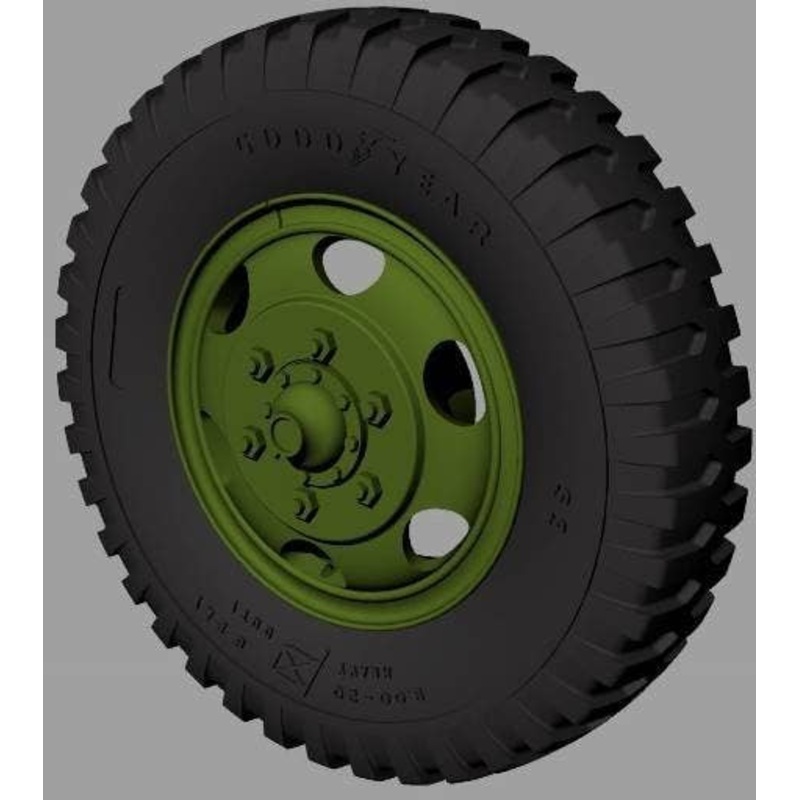 1/35 M35 & M109 Trucks Road Wheels (Goodyear)