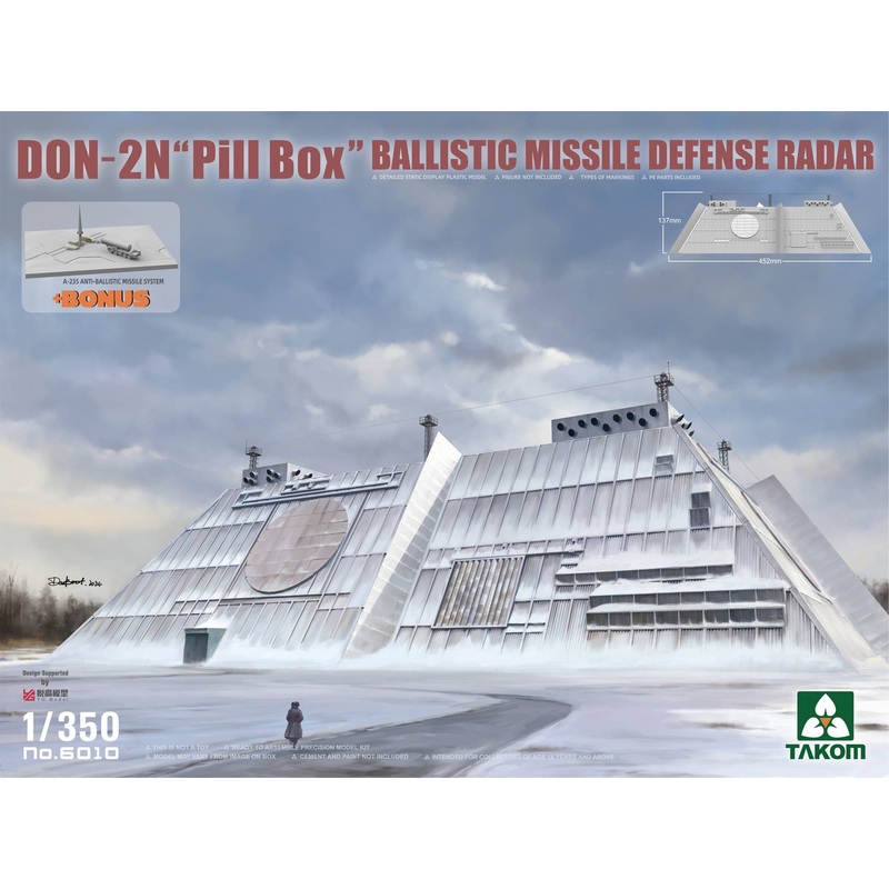 1/350 Don-2N Pill Box Ballistic Missile Defense Radar w/A-235 Anti-Ballistic Missile System