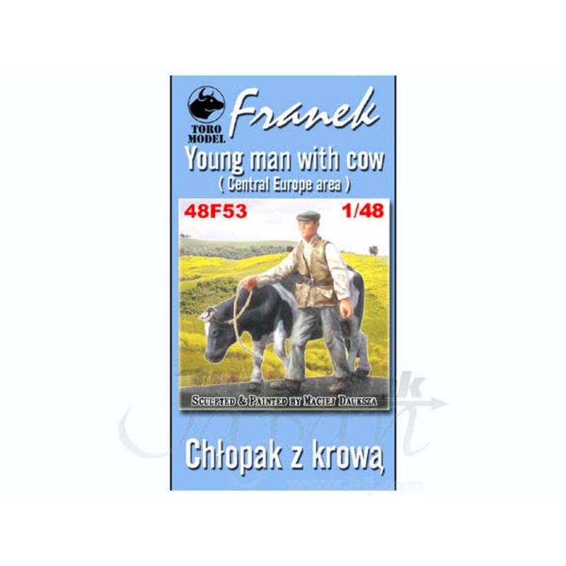 1/48 Franek: Young Man with Cow (Central Europe Area)