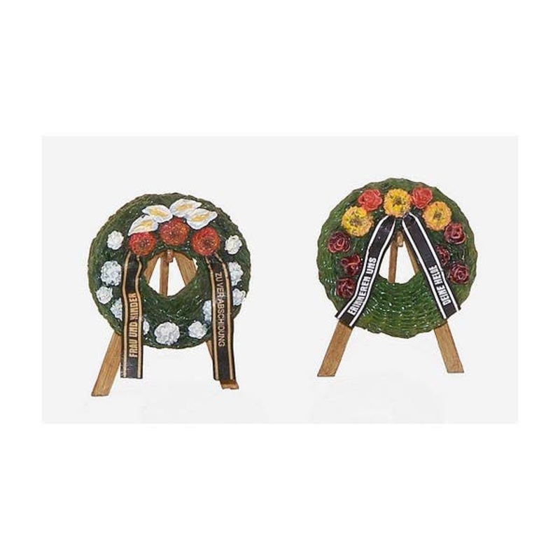 1/48 Funeral Wreaths with Easels