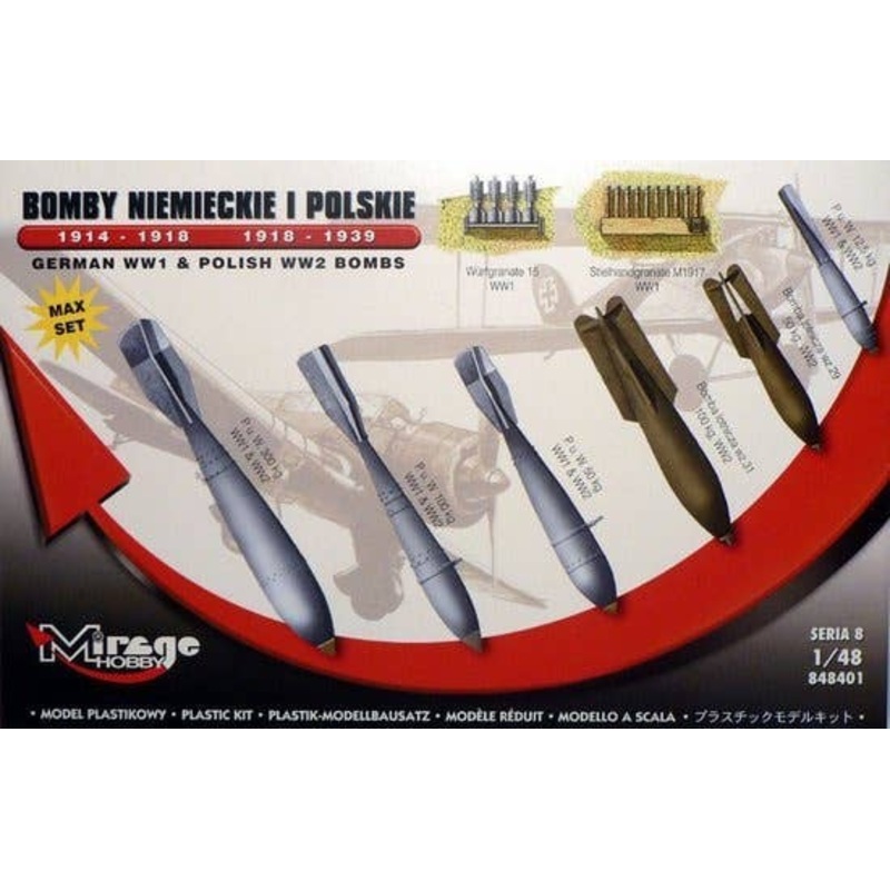 1/48 German WW1 & Polish WW2 Bombs "Max Set"