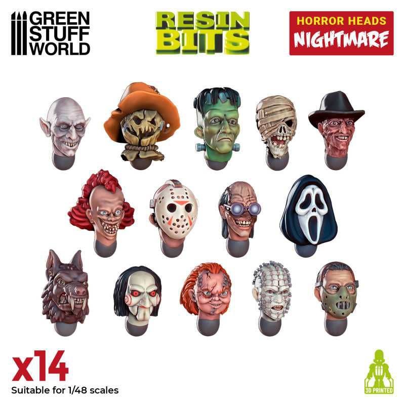 1/48 Horror Head Nightmare (14 pieces)