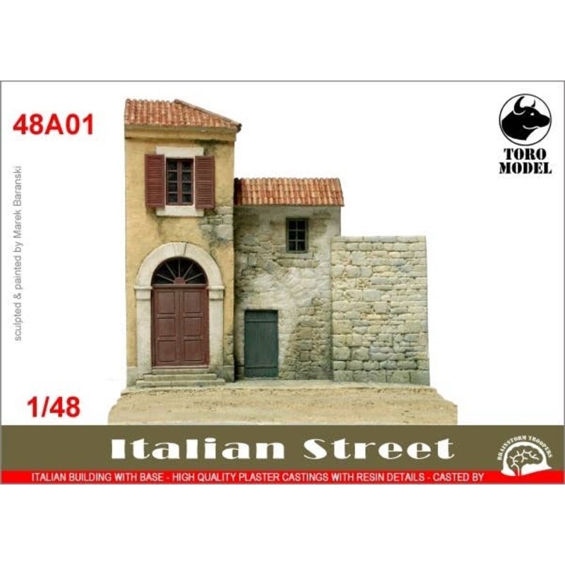 1/48 Italian Street Vignette/Plaster Base