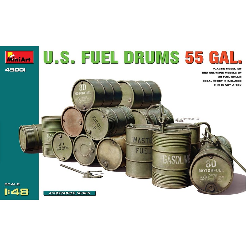 1/48 U.S. Fuel Drums 55 GAL.