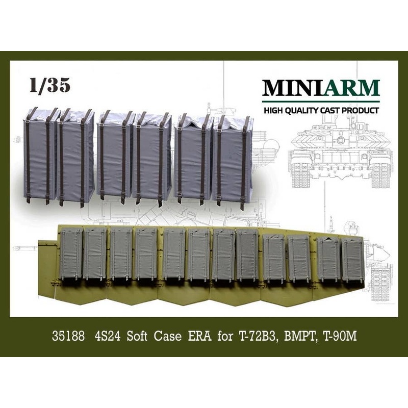 1/35 4S24 Soft Case ERA for T-72B3, BMPT, T-90MS