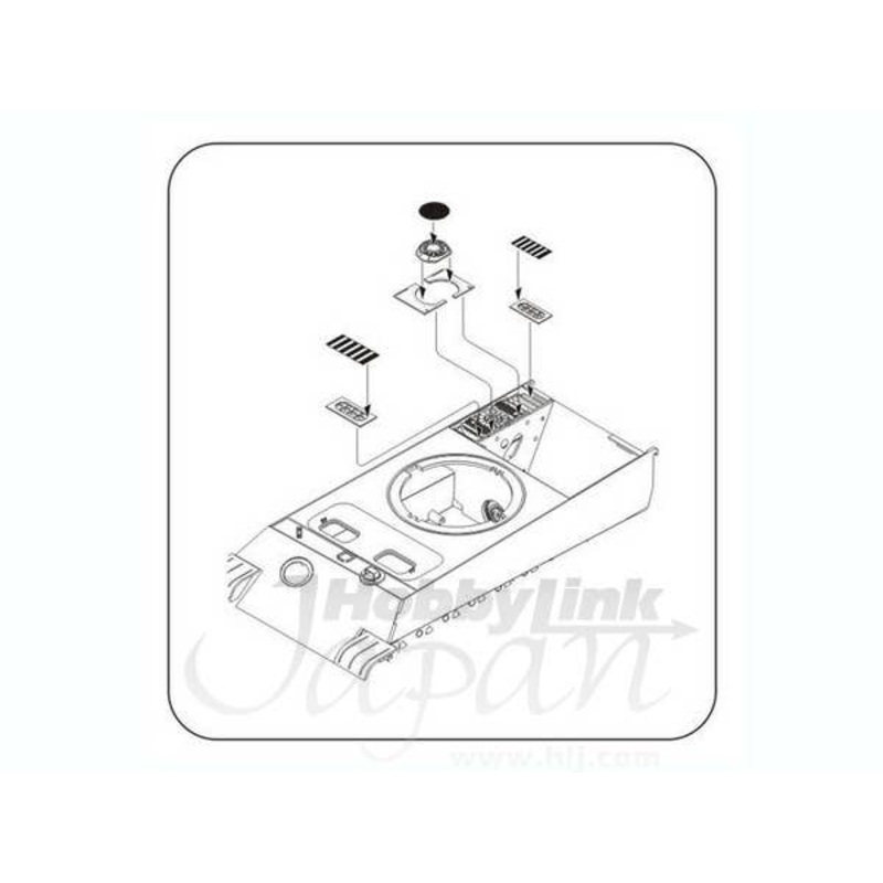 1/35 Panther Ausf.G. Starboared engines cooler