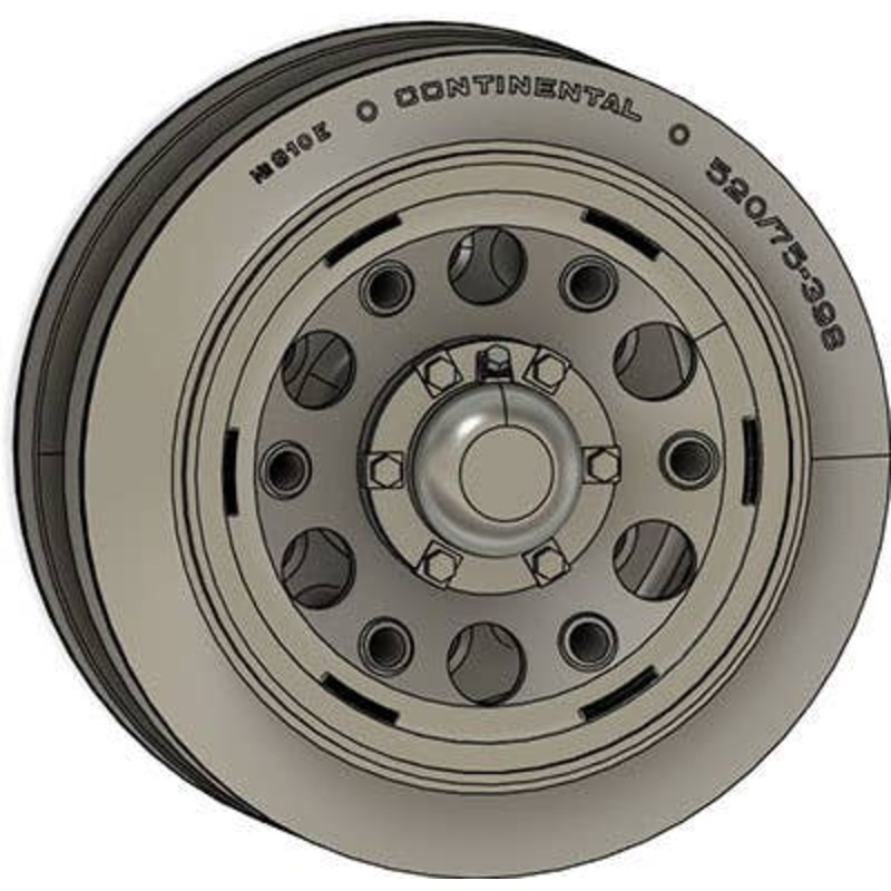 1/35 Panzerkampfwagen III 75mm Width Roller / CONTINENTAL-B