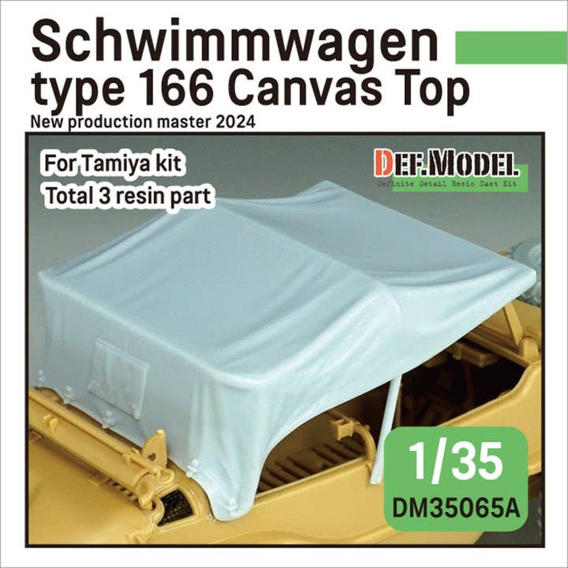 1/35 Schwimmwagen Type 166 Canvas Top for Tamiya kit
