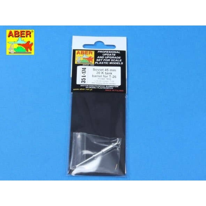 1/35 Soviet 45mm 20 K tank barrel fot T-26 mod.1935 (for Hobby-Boss)