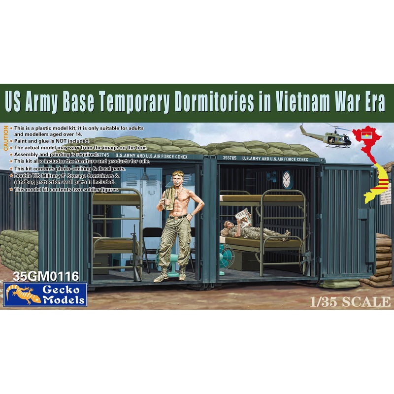 1/35 US Army Base Temporary Dormitories For Military Personnel