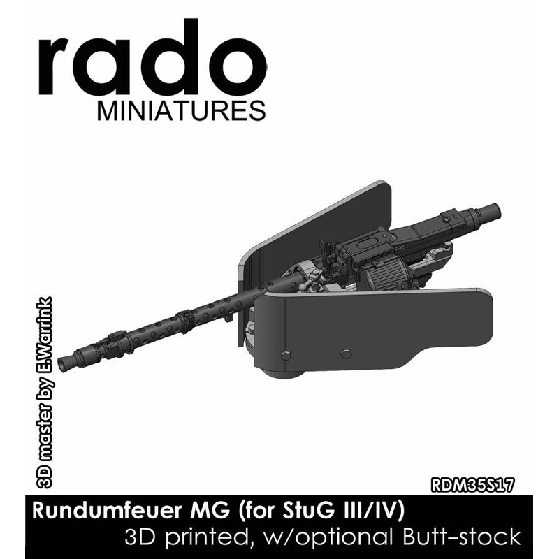 1/35 WWII Germany StuG III / StuG IV in-vehicle Operated Machine Gun (3D printed, 1 piece)
