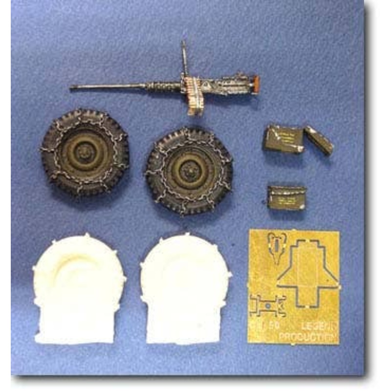 1/35 Chained Wheel and Cal.50 Set