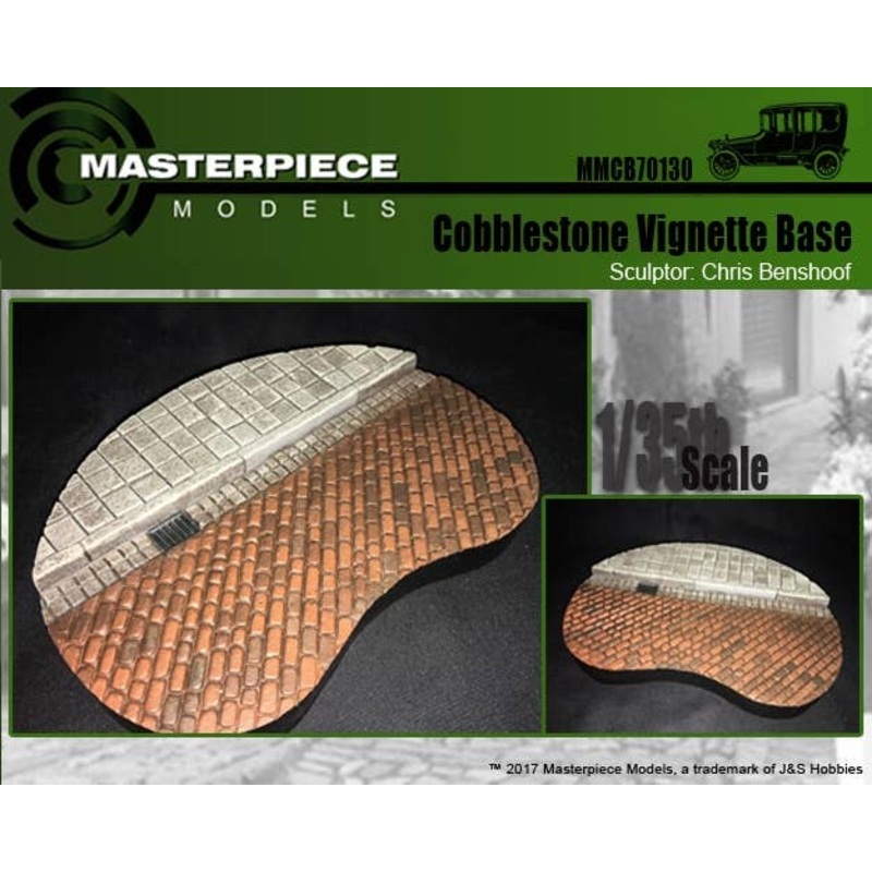 1/35 Cobblestone Vignette Base (Resin)