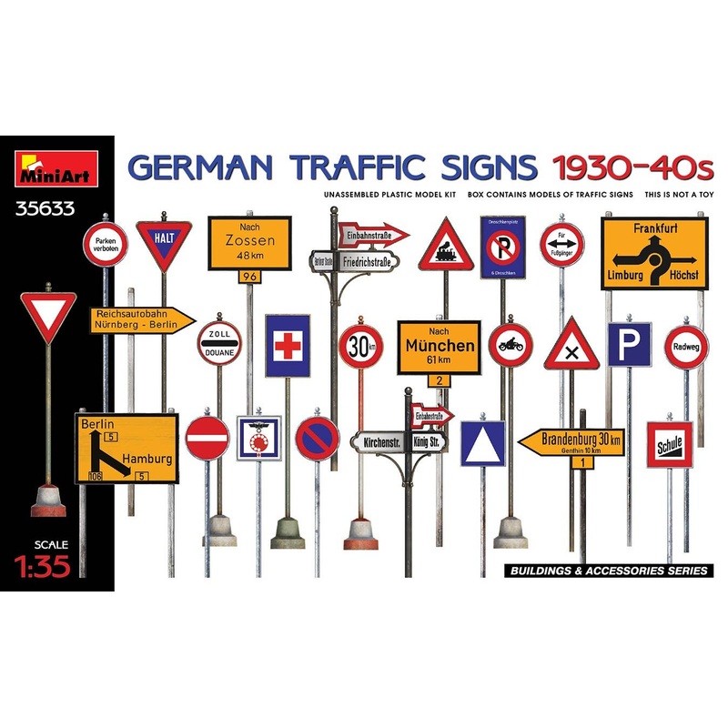 1/35 German Traffic Signs 1930-40s