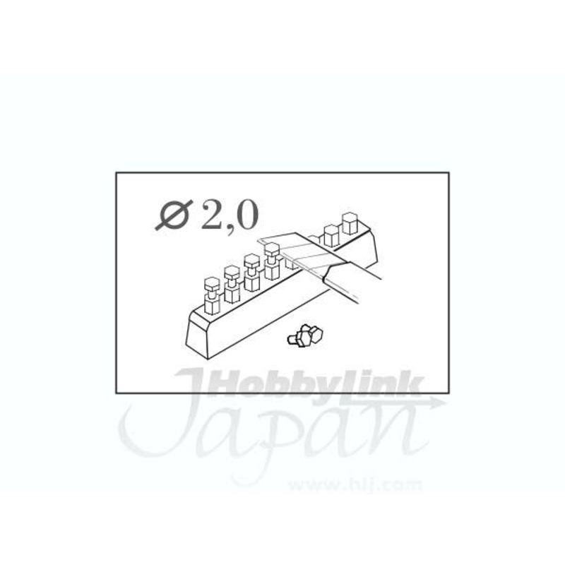 1/35 Hexagonal bolt head 2.0mm