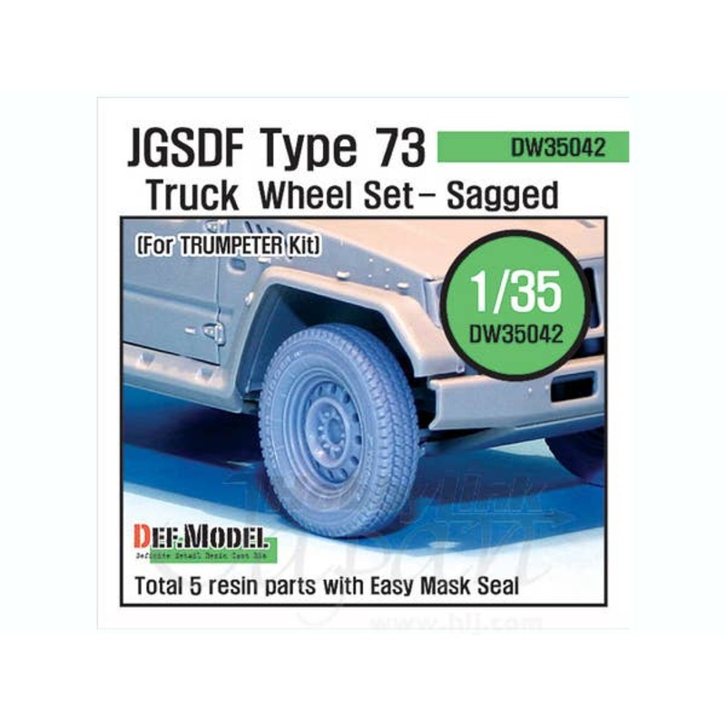 1/35 JGSDF Type 73 Light Truck Sagged Wheel Set (Trumpeter)