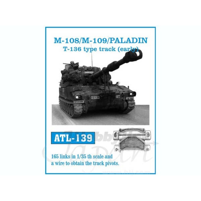 1/35 M-108/M109 /PALADIN T-136 Type Track (Early)