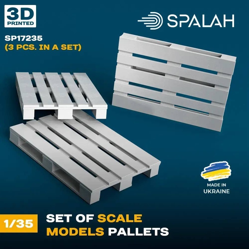 1/35 Set of scale models Pallets, (3 psc)