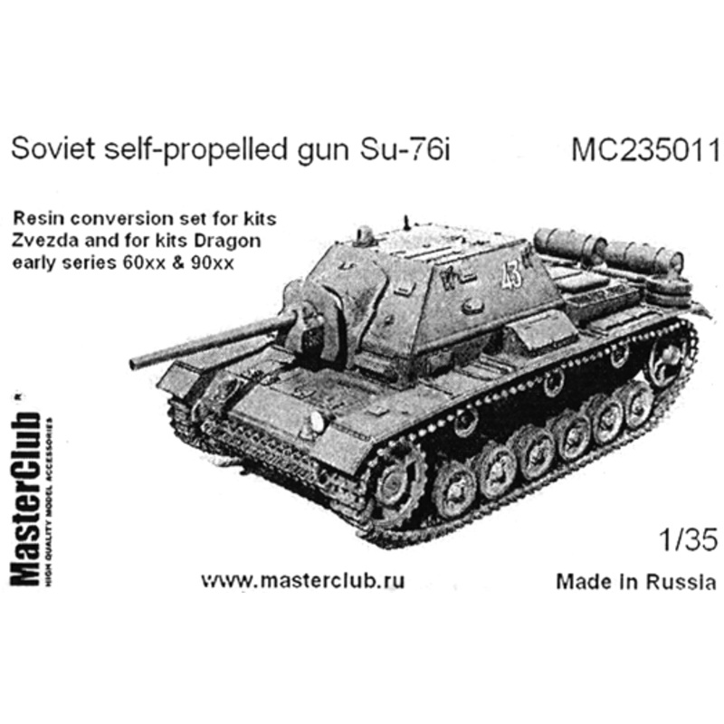 1/35 SU-76i Conversion Set (Dragon, Zvezda)