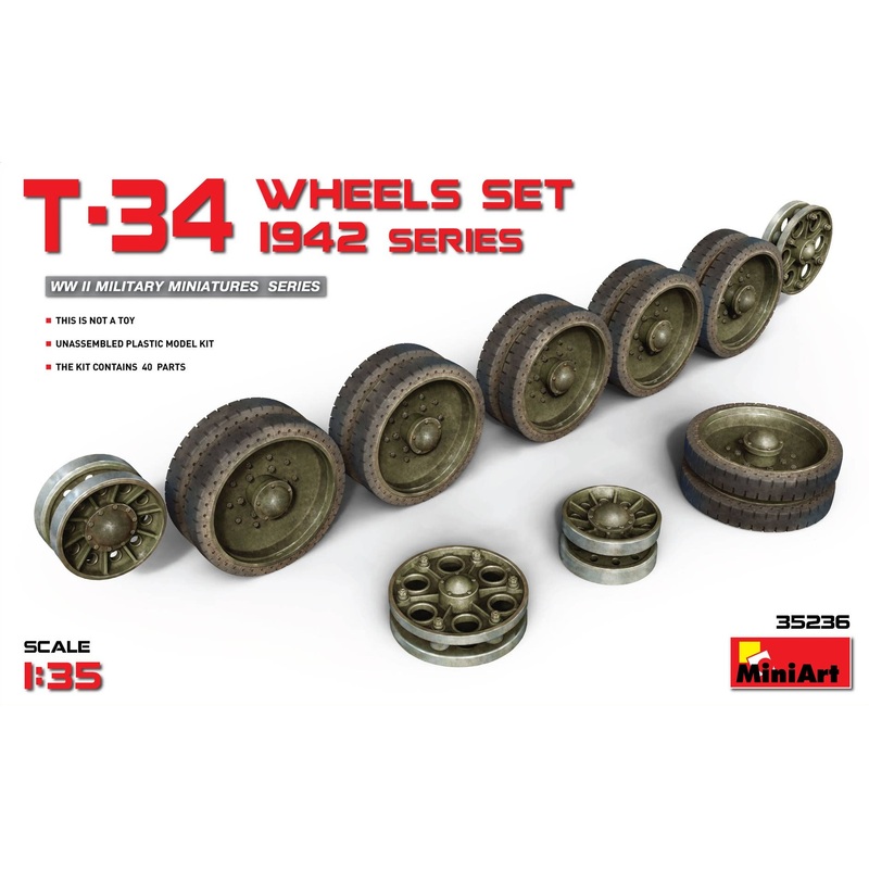 1/35 T-34 Wheels Set 1942 Series