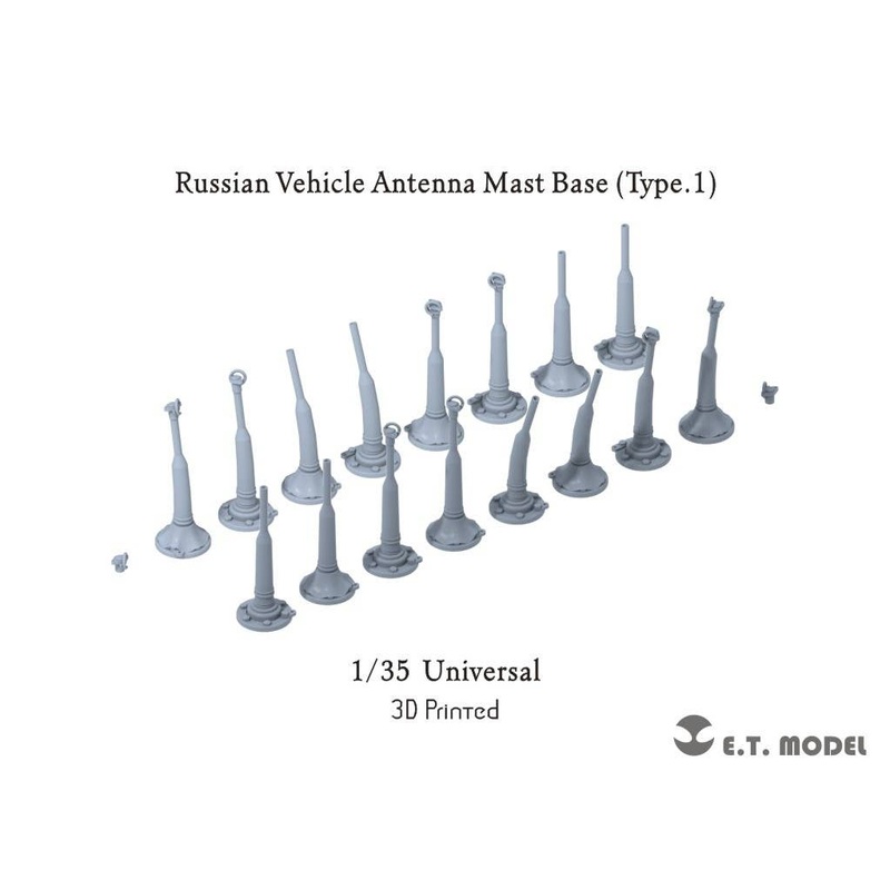 1/35 WW.II Russian Vehicle Antenna Mast Base Set Type.1 (3D)