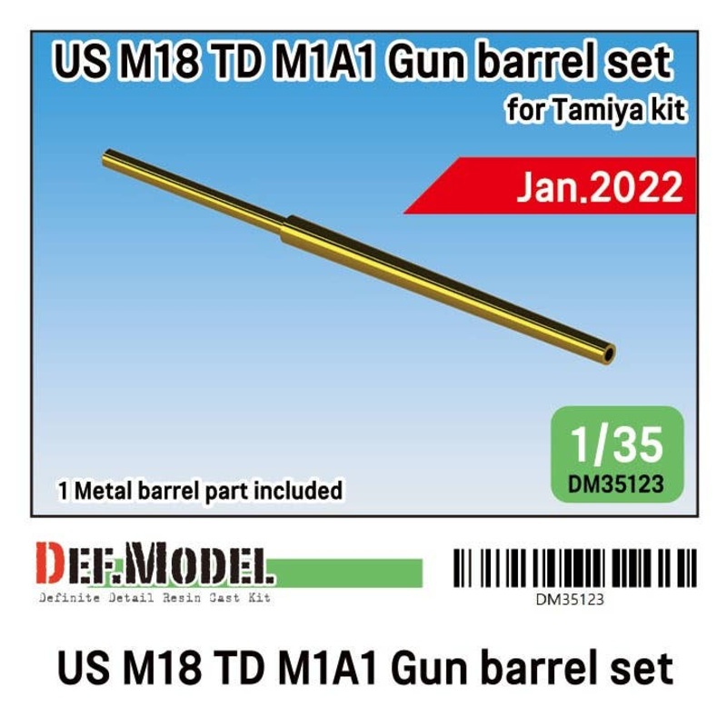 1/35 WWII US M18 TD M1A1 Gun Barrel (for Tamiya kit) -Jan.2022