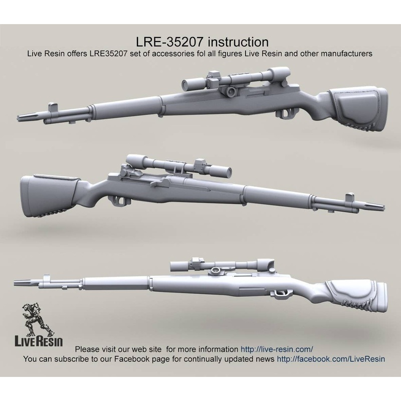 1/35 M1D Garand Sniper Rifle with M84 Scope
