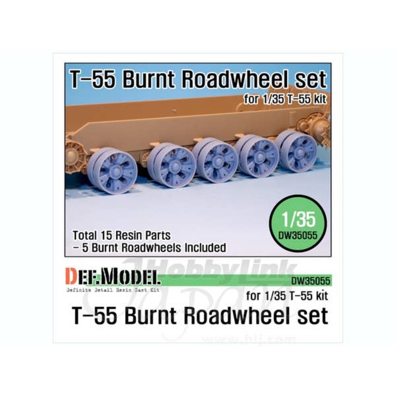 1/35 T-55 Burnt roadwheel Set (T-55 kit)