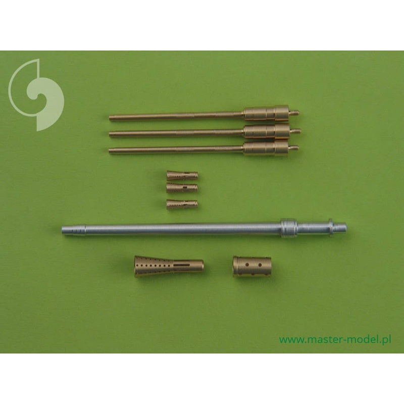1/35 WWII German S-100 Schnellboat Torpedo Boat Gun Barrel Set (Flak M42 3.7cm Gun Barrel / Flak 38 20mm Gun Barrel 3 pieces)