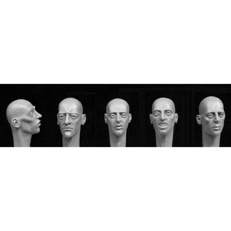 1/35 5 Bare Heads Starved, Emaciated