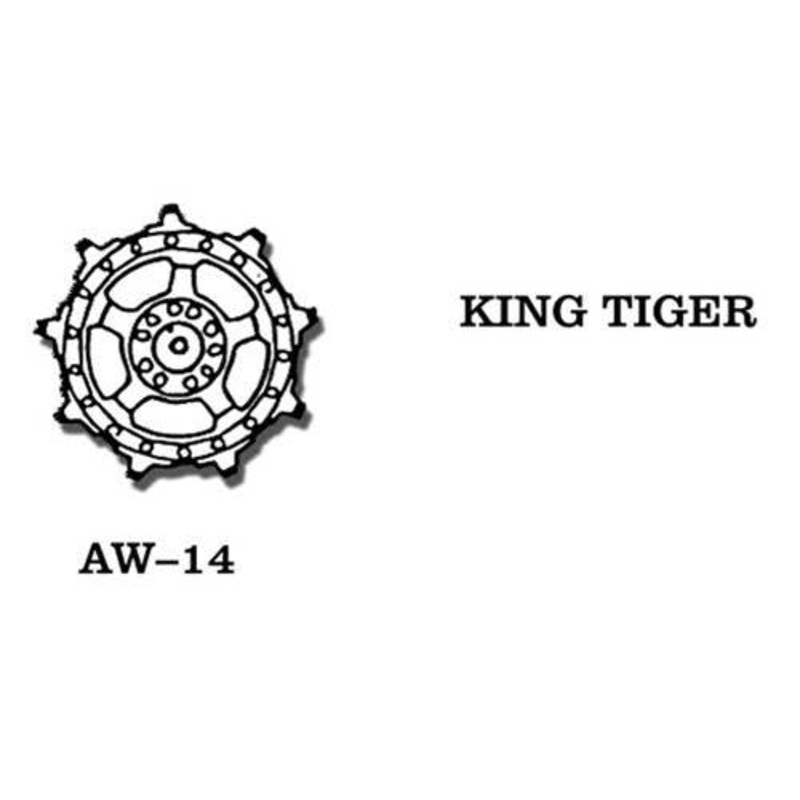 1/35 German King Tiger Metal Wheels