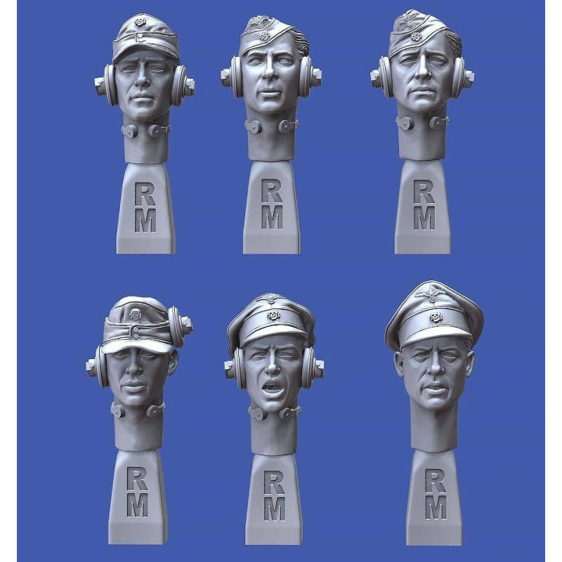 1/35 German tanker heads - WWII N.1