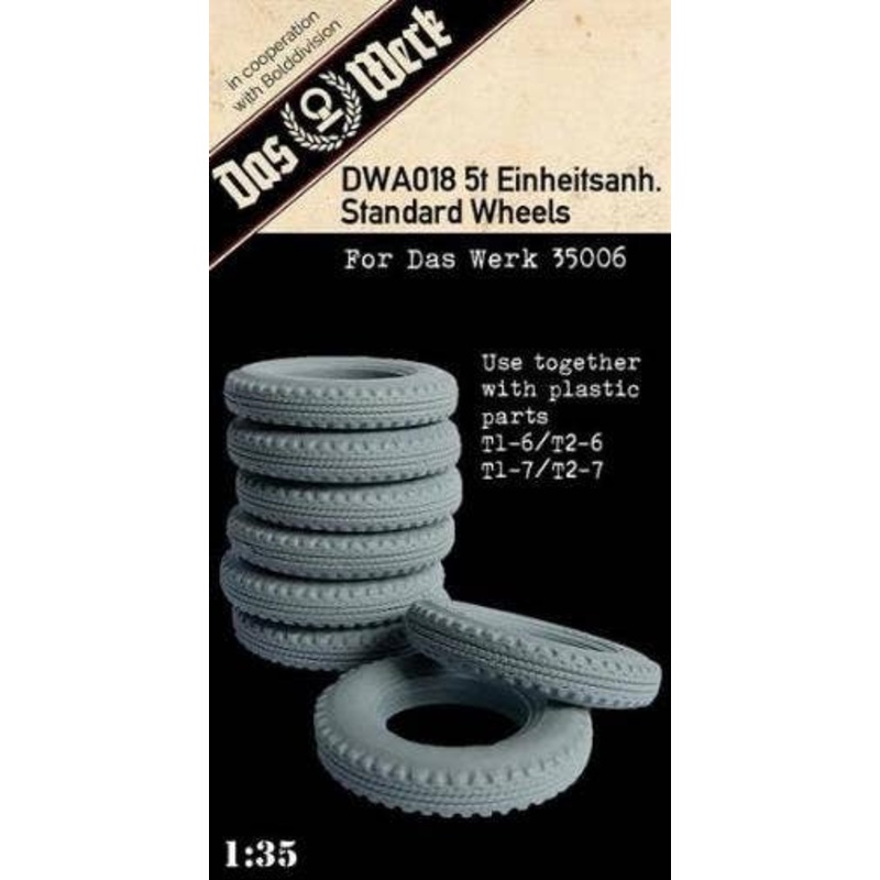 1/35 German Utility Trailer 5t Tire Set